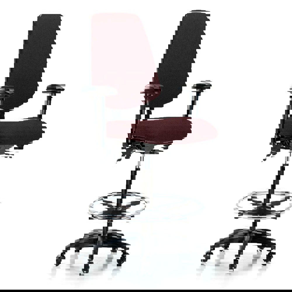 Task Chair: Olefin, Burgundy